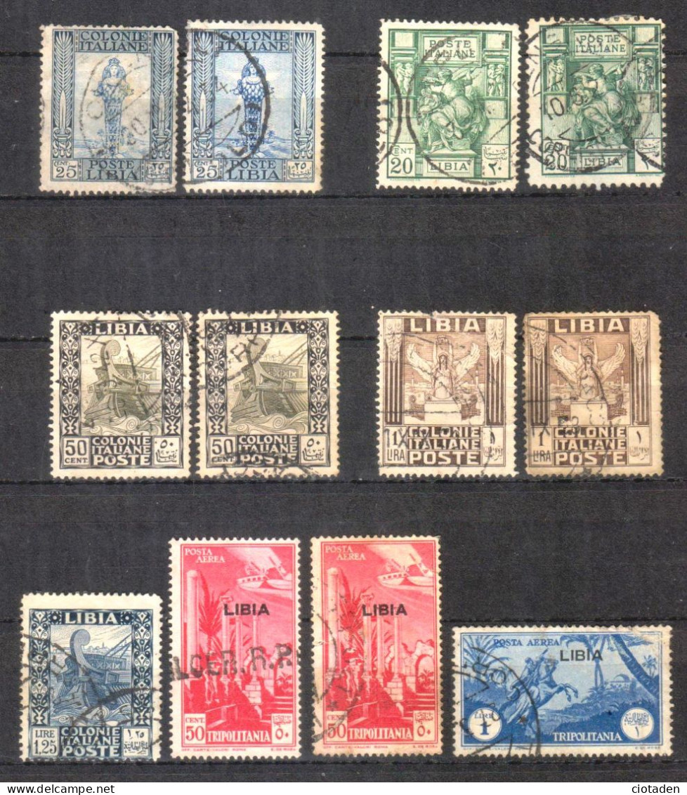 LIBYE Italienne - 1922 -12 Timbres - Libya