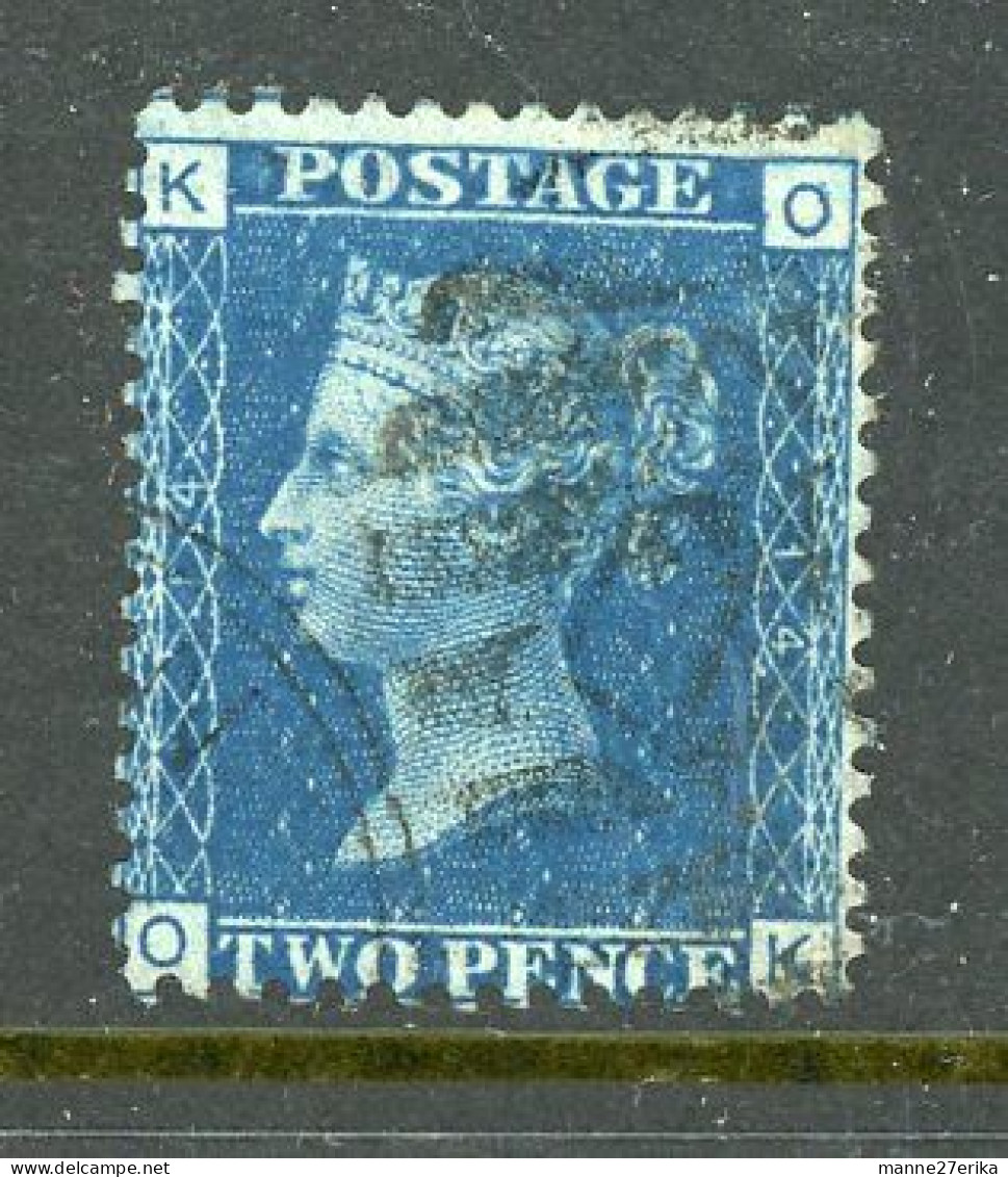 -GB-1858-79-"Two Pence Blue "  (Plate 14) Used - Used Stamps