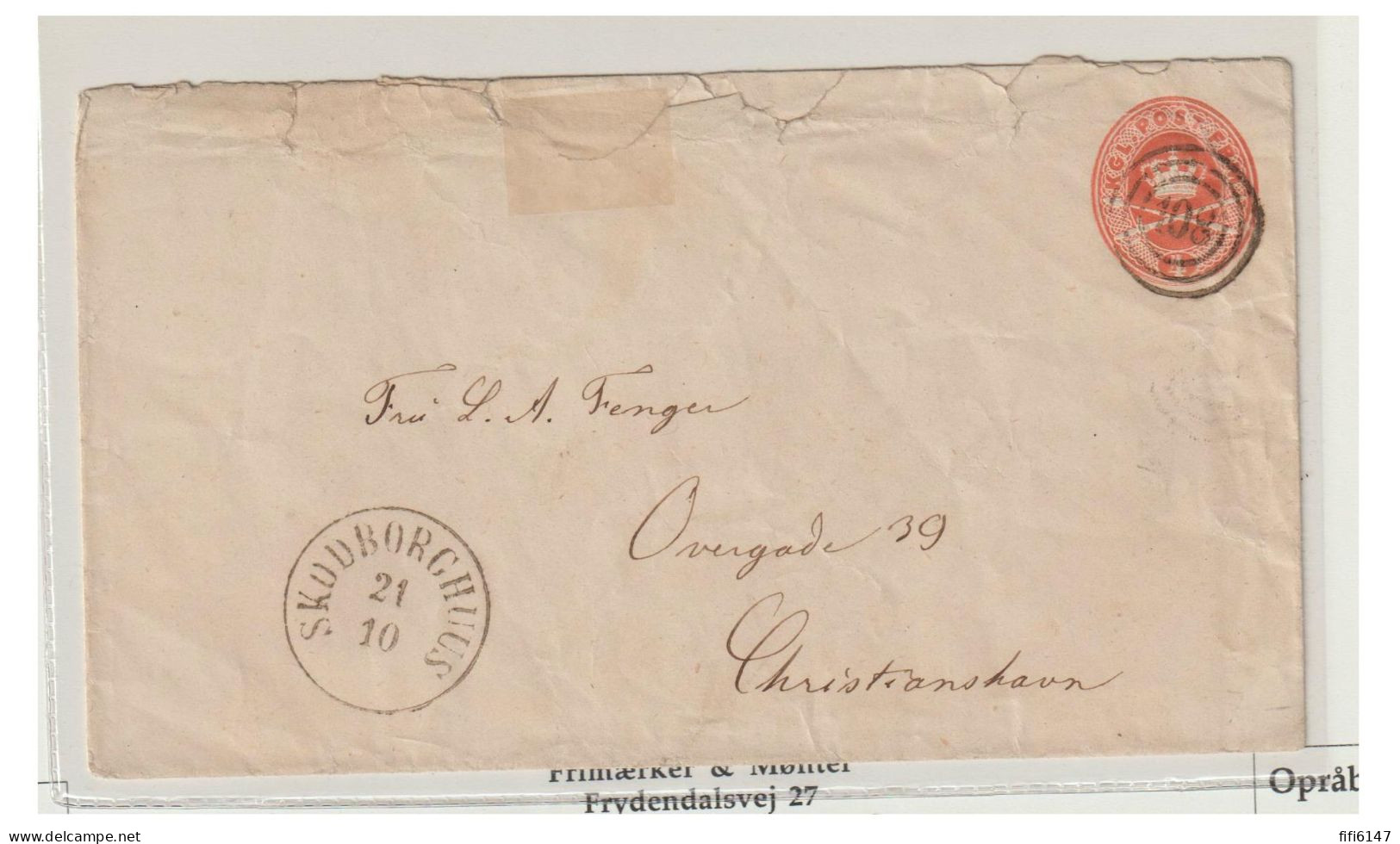 DANEMARK --Entier Postal à 4 öre - Entiers Postaux