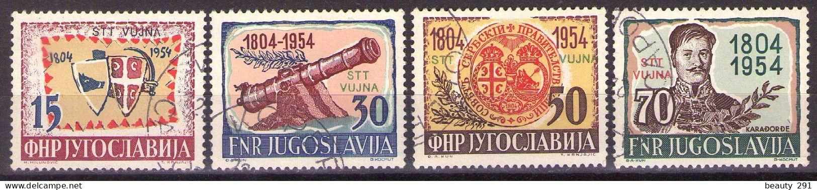 ITALIA - Trieste-Zona B -1954 Mi 135-138 - USED - Used