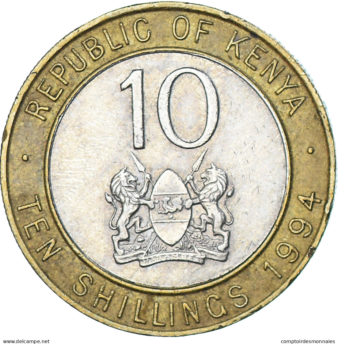 Monnaie, Kenya, 10 Shillings, 1994 - Kenia