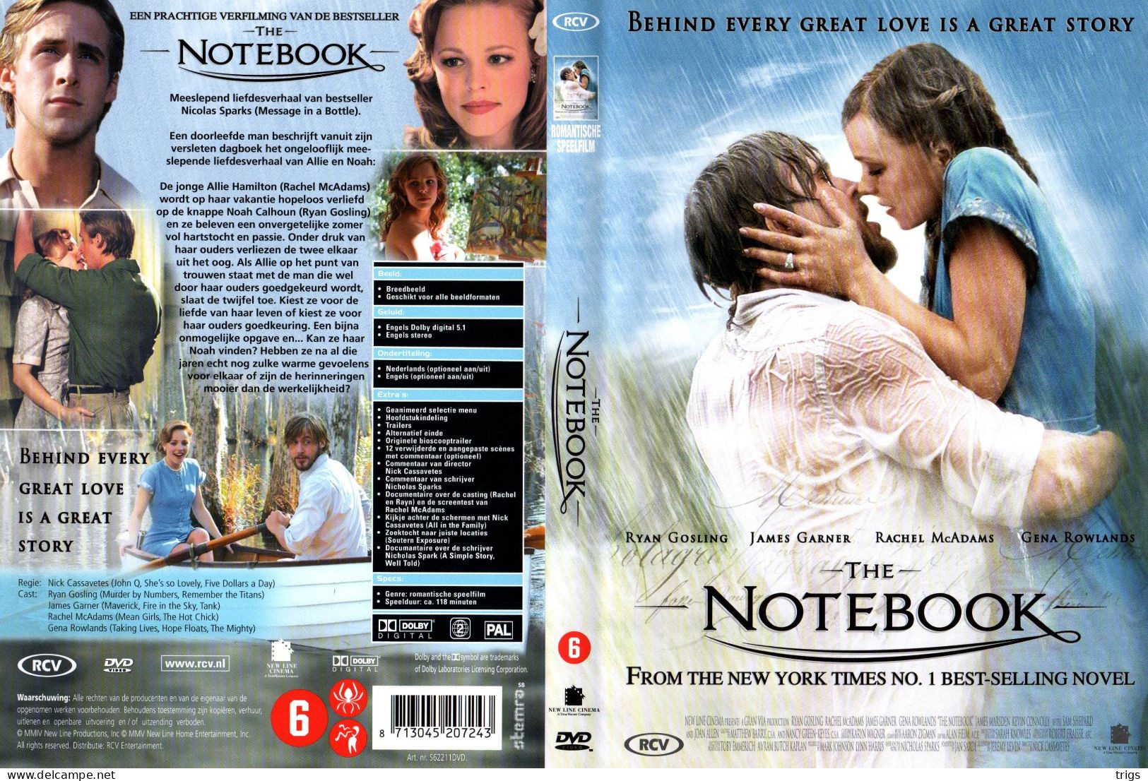 DVD - The Notebook - Romantiek