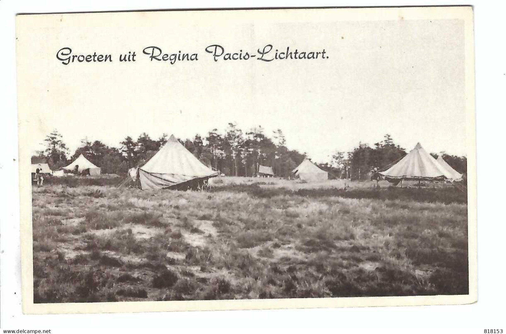 Lichtaart  Groeten Uit Regina Pacis-Lichtaart  1956 - Kasterlee