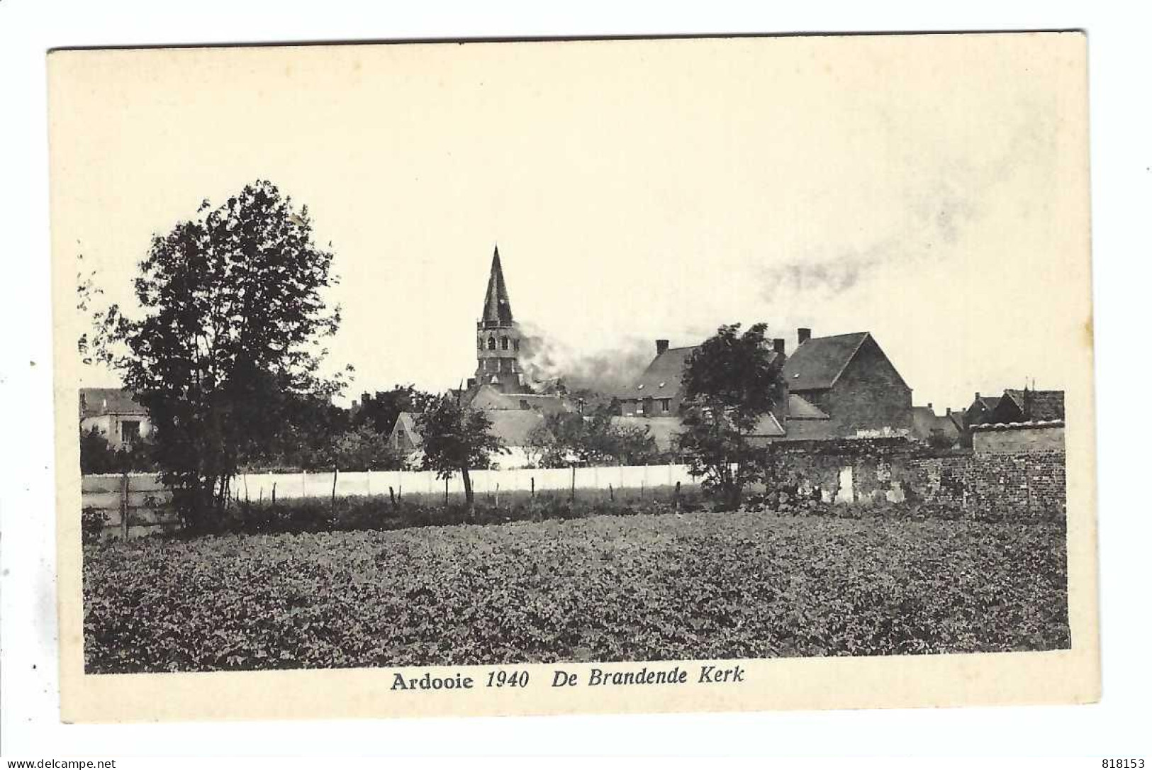 Ardooie  1940  De Brandende Kerk - Ardooie