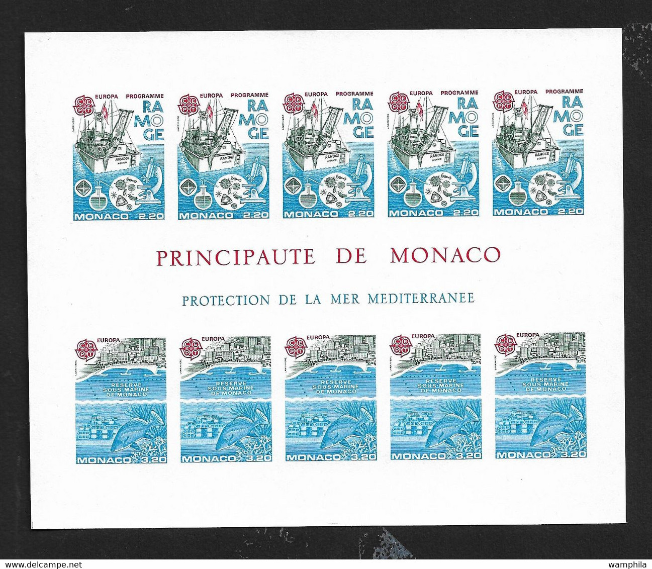 Monaco Bloc N°34a** Non Dentelé. Europa 1986 Cote 465€. - Variétés