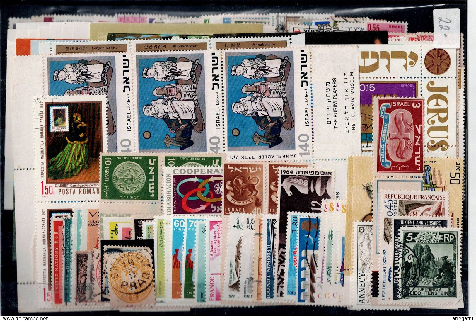 LOT OF 238 STAMPS MINT+USED+ 16 BLOCKS MI- 94 EURO VF!! - Collections (sans Albums)