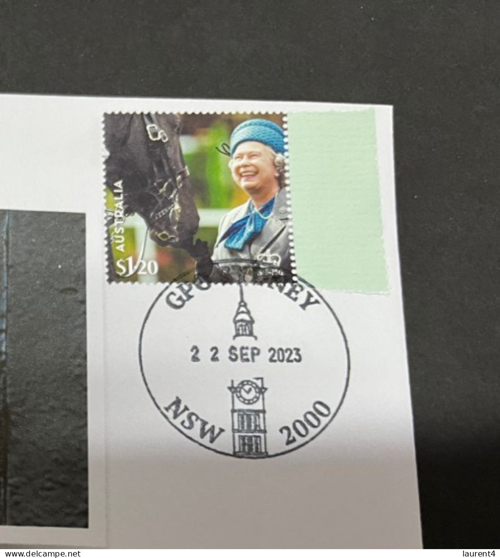 (24-9-2023) (2 U 2 A) Queen Elizabeth II In Memoriam (special Cover) With Horse (released Date Is 19 September 2023) - Briefe U. Dokumente