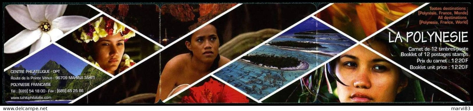 POLYNESIE 2008 Carnet C0844 ** ( 844/855) Non Plié - Booklets