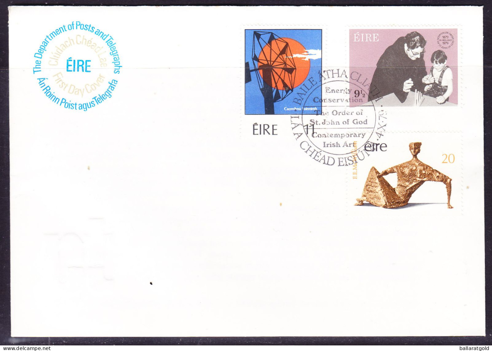 Ireland 1979 Contemporary Art First Day Cover - Unaddressed - Brieven En Documenten