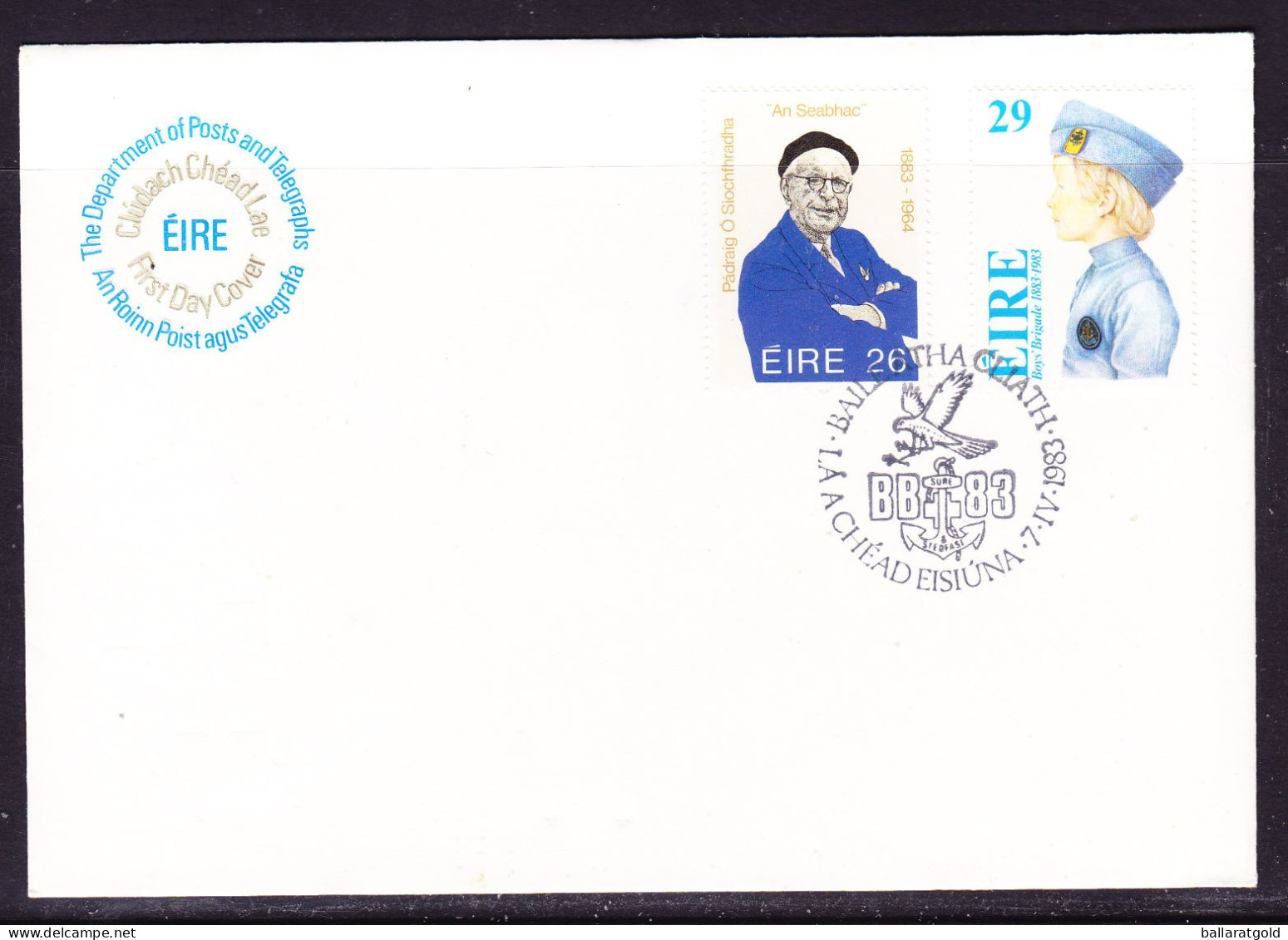 Ireland 1983 Boys Brigade  First Day Cover - Unaddressed - Lettres & Documents