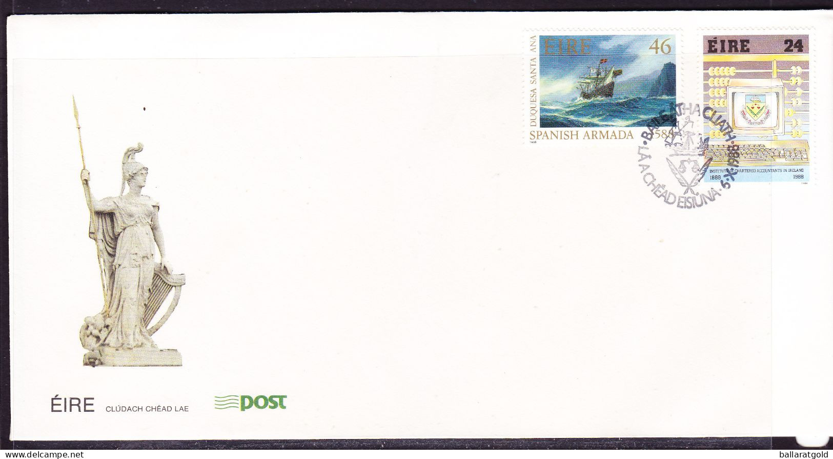 Ireland 1988 Anniversaries  First Day Cover - Unaddressed No 1 - Lettres & Documents