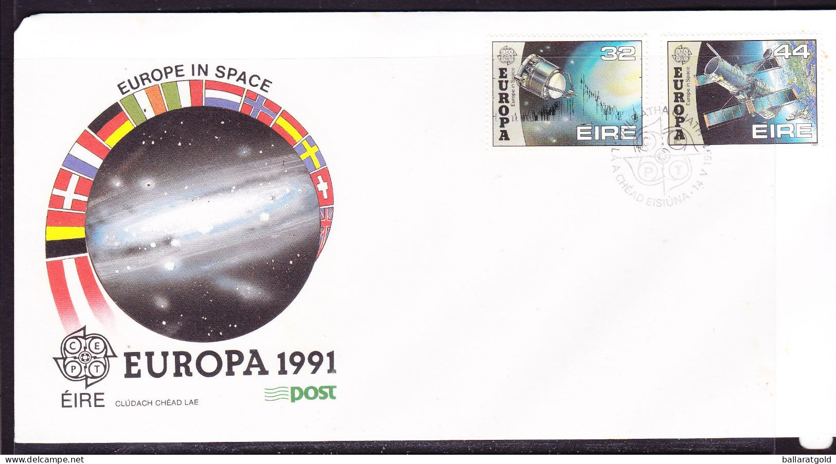 Ireland 1991 Europa First Day Cover - Unaddressed - Covers & Documents