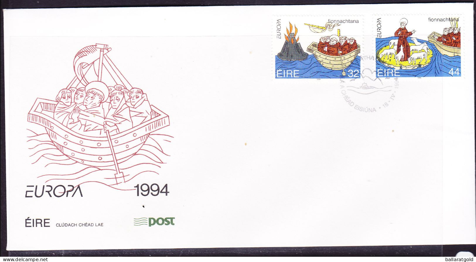 Ireland 1994 Europa First Day Cover - Unaddressed - Covers & Documents