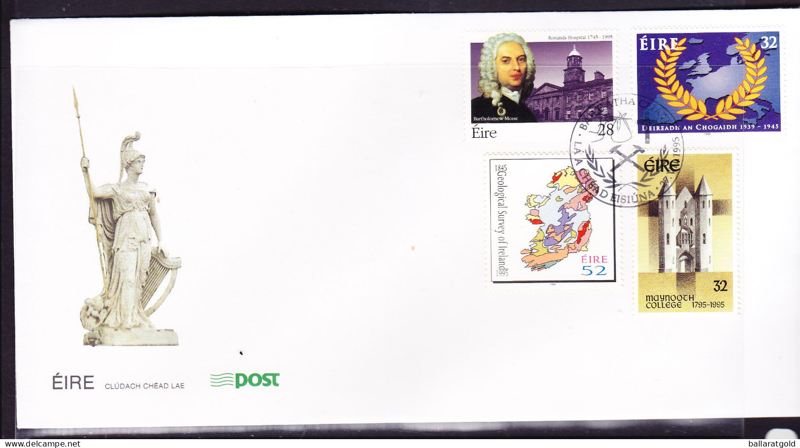 Ireland 1995 Anniversaries First Day Cover - Unaddressed - Brieven En Documenten