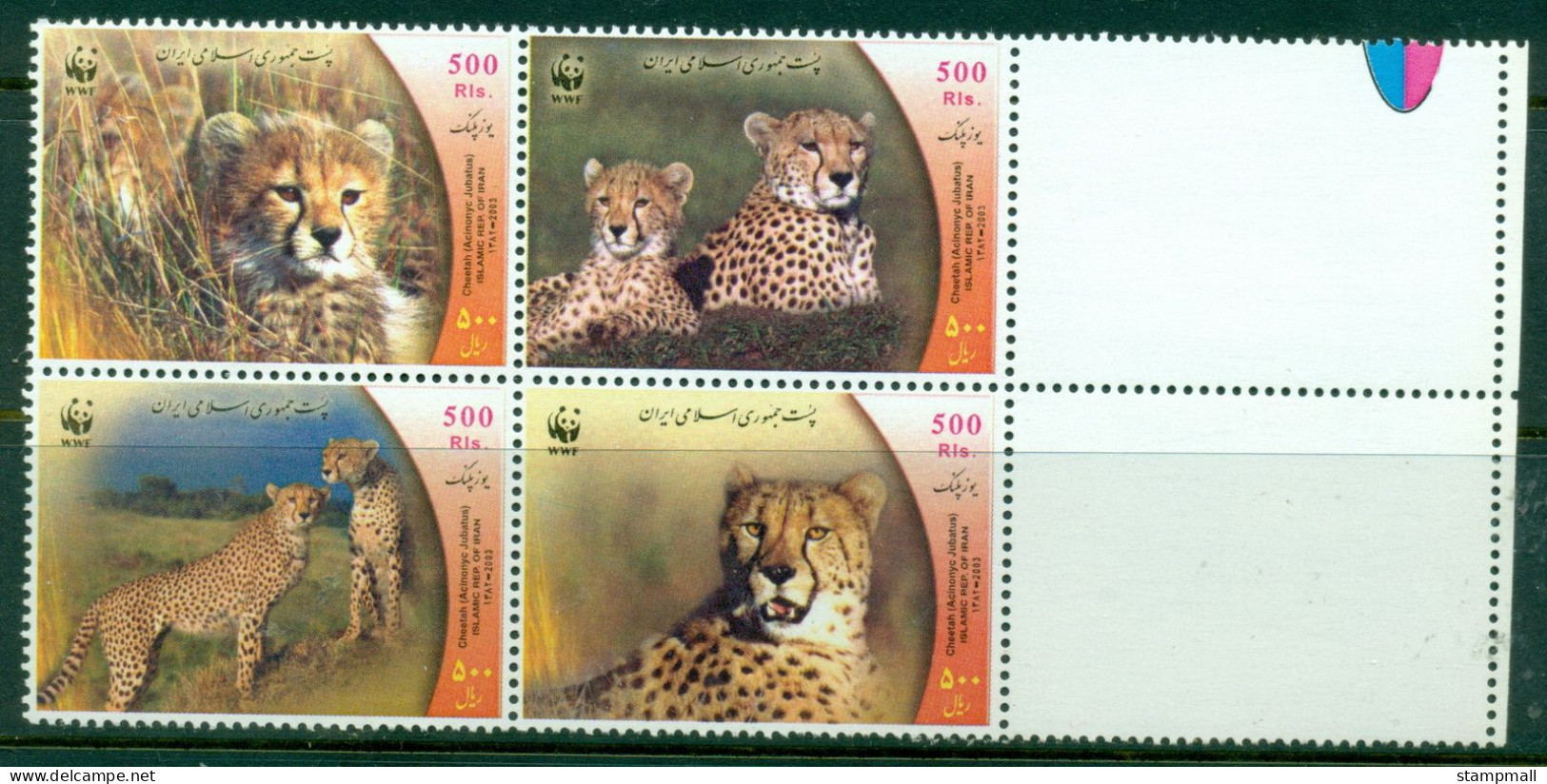 Iran 2003 WWF Cheetah MUH - Iran