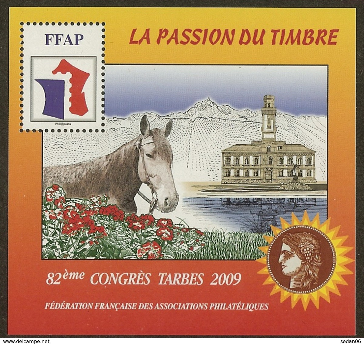 FRANCE Bloc FFAP N°3 (TARBES 2009) - Cote 13.00 € - FFAP