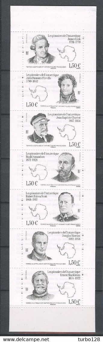 TAAF 2022 Carnet N° C1014 ** (1014/1020) Neufs MNH Superbes Personnalités Pionniers De L'Antarctique D'Urville Charcot - Carnets