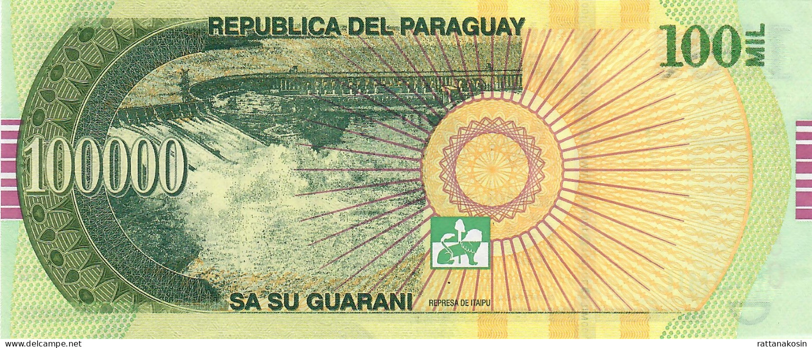 PARAGUAY P240c 100.000 Guaranies 2017 Issued 2018 #J UNC. - Paraguay