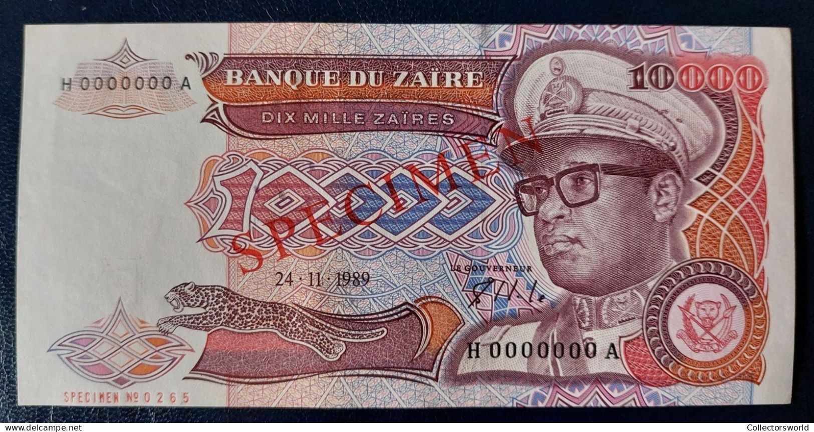 Zaire 10.000 New Zaires SPECIMEN P38S UNC - Zaïre