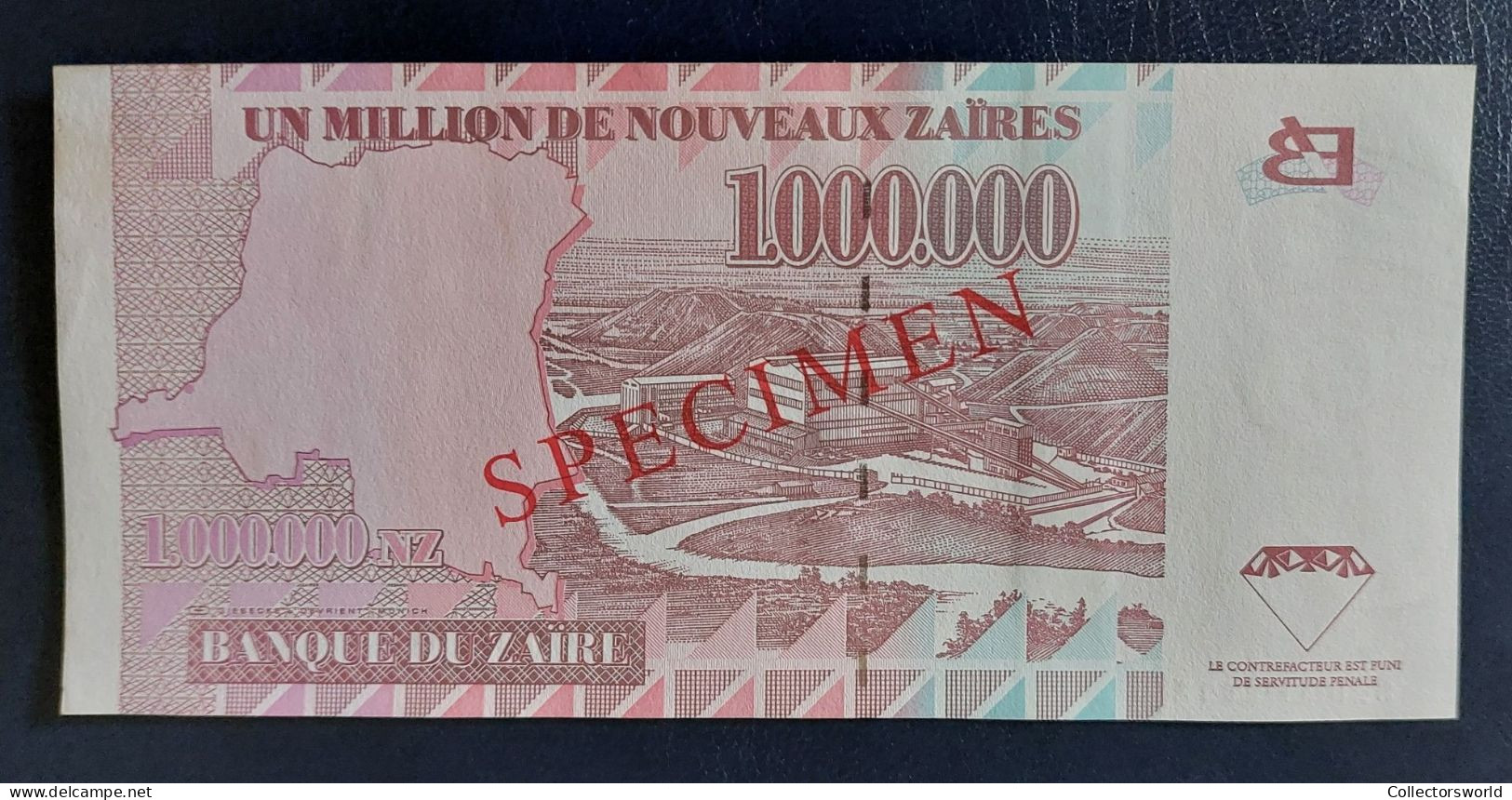 Zaire 1.000.000 New Zaires SPECIMEN P79S 1996 UNC - Zaïre