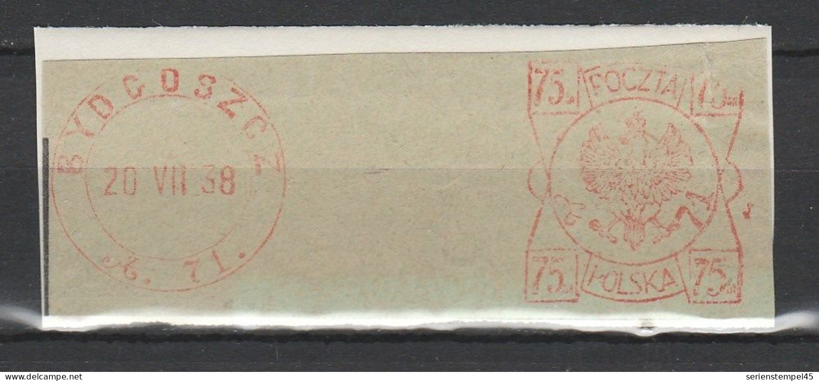 Polen Freistempel Briefstück Bydcoszcz 1938 Deutsch Bromberg - Frankeermachines (EMA)