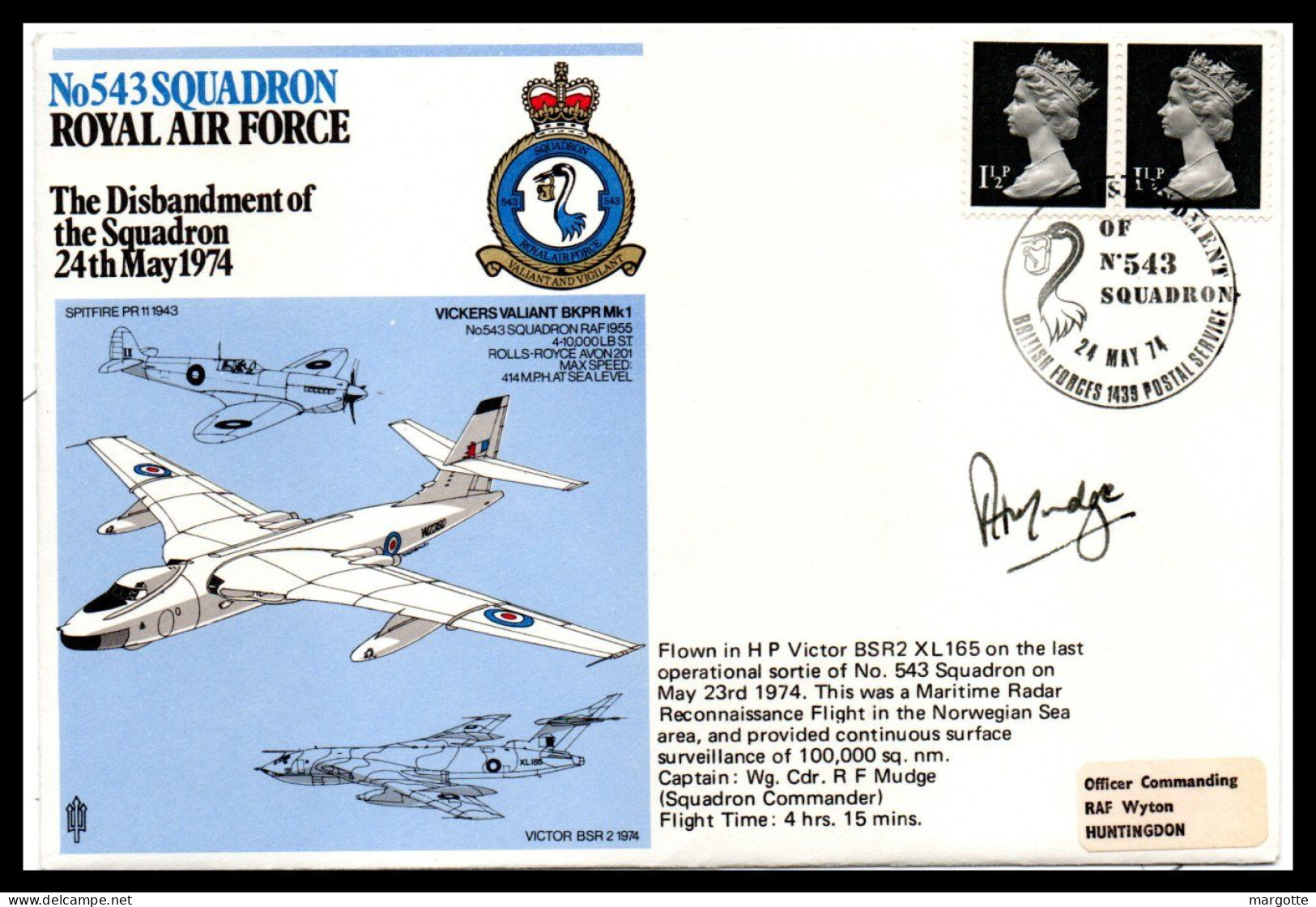 Royal Air Force  N°543 - 1971-1980 Decimal Issues