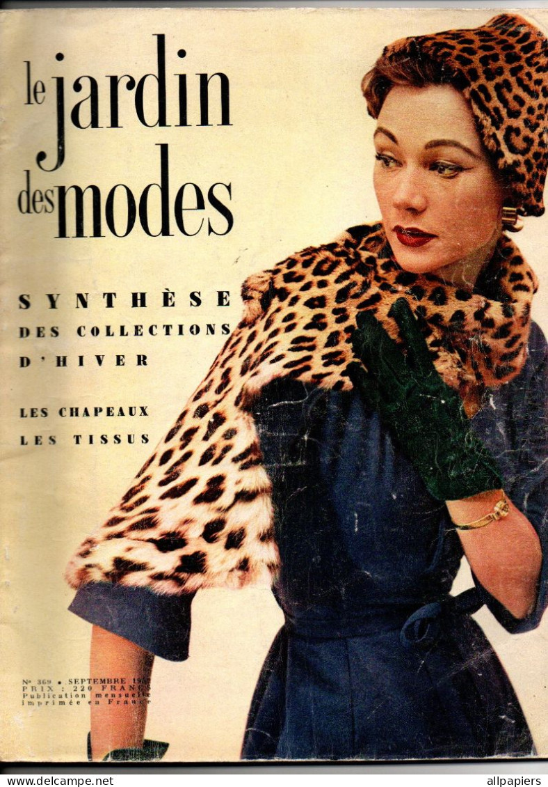 Le Jardin Des Modes N°369 Synthèse Des Collections D'hiver Rigueur Ou Douceur - Les Chapeaux - Les Tissus De 1952 - Moda