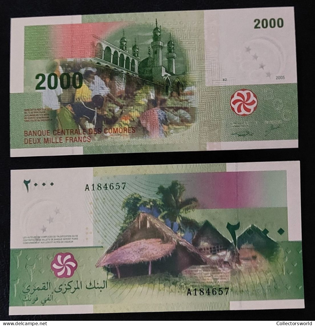 Comores 2000 Francs Year 2005 P17 UNC - Comoros