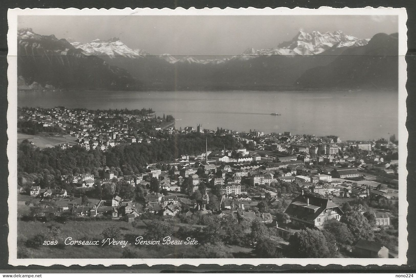 Carte P De 1946 ( Corseaux S/Vevey / Pension Beau Site ) - Corseaux