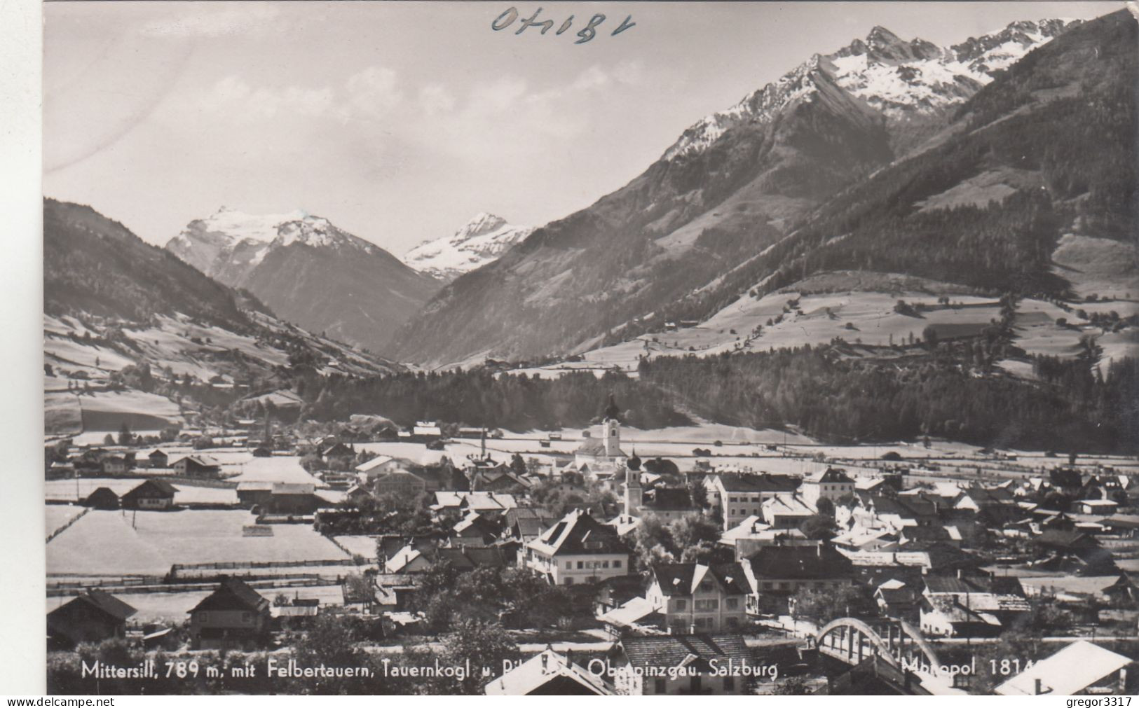 D5152) MITTERSILL  Mit Felbertauern Tauernkogl U Pihapper - Oberpinzgau - Brücke U. Häuser Im Vordegrund - Mittersill