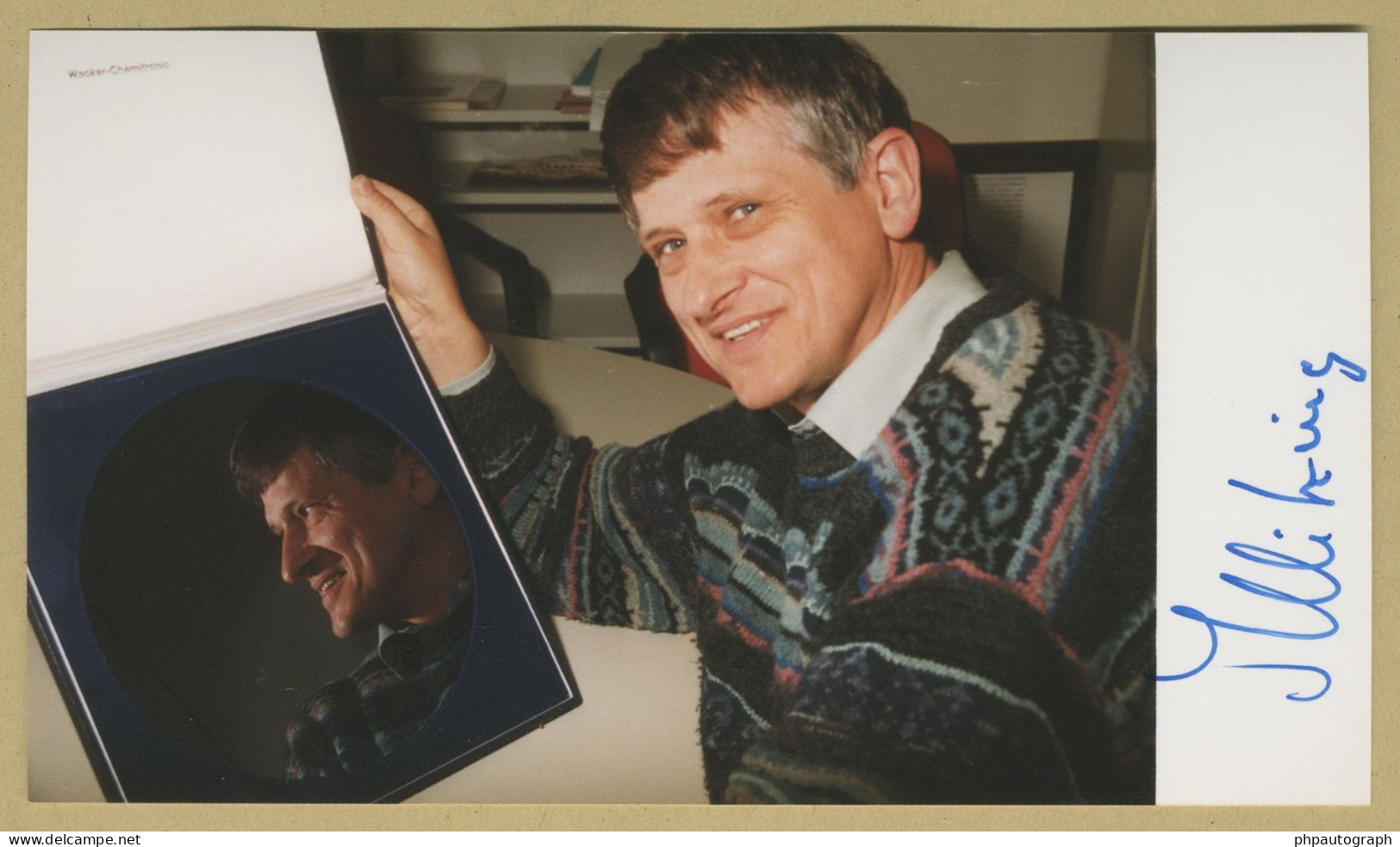 Klaus Von Klitzing - German Physicist - Signed Photo - 90s - Nobel Prize - Erfinder Und Wissenschaftler