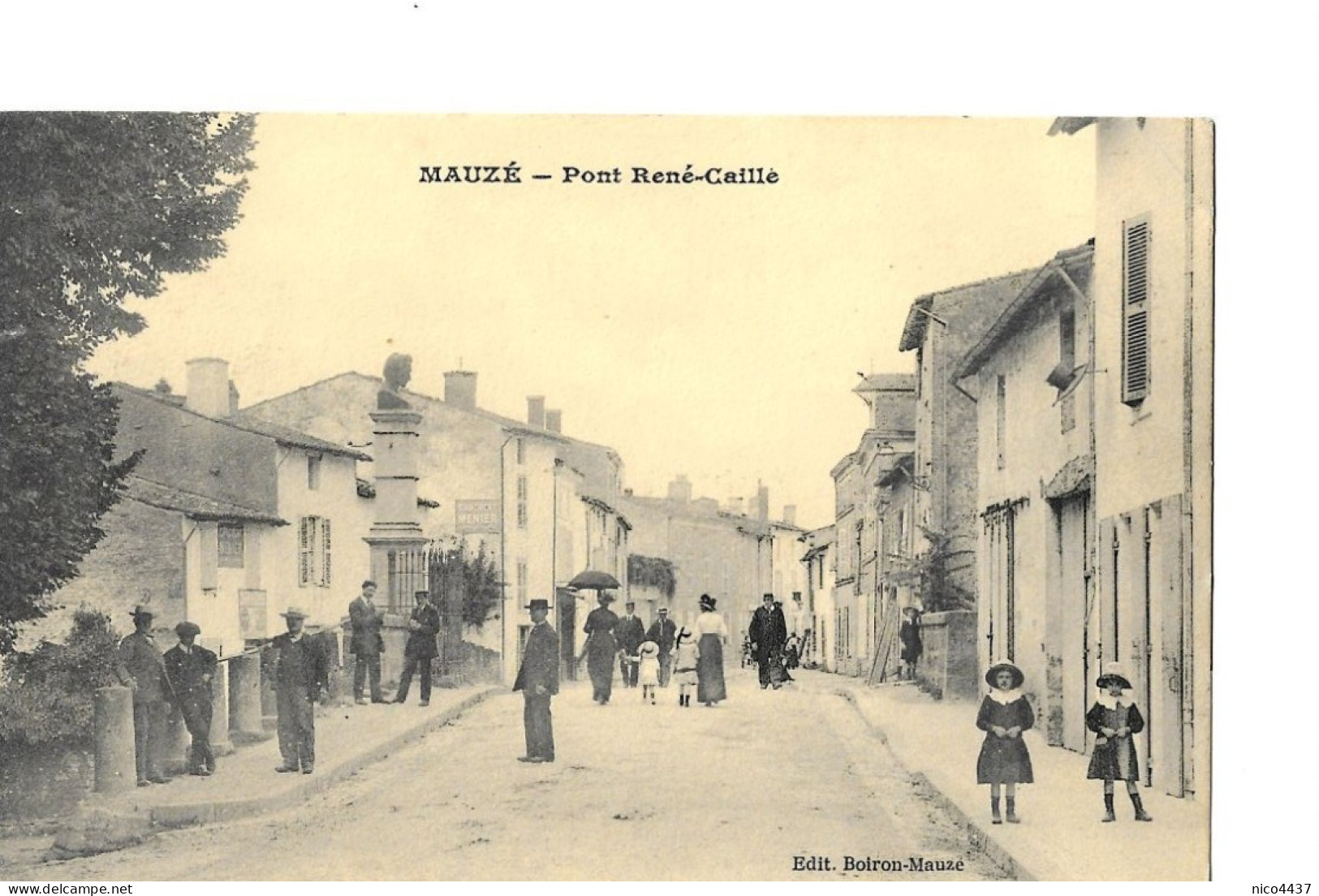 Cpa Mauzé Pont René Caillé - Mauze Sur Le Mignon