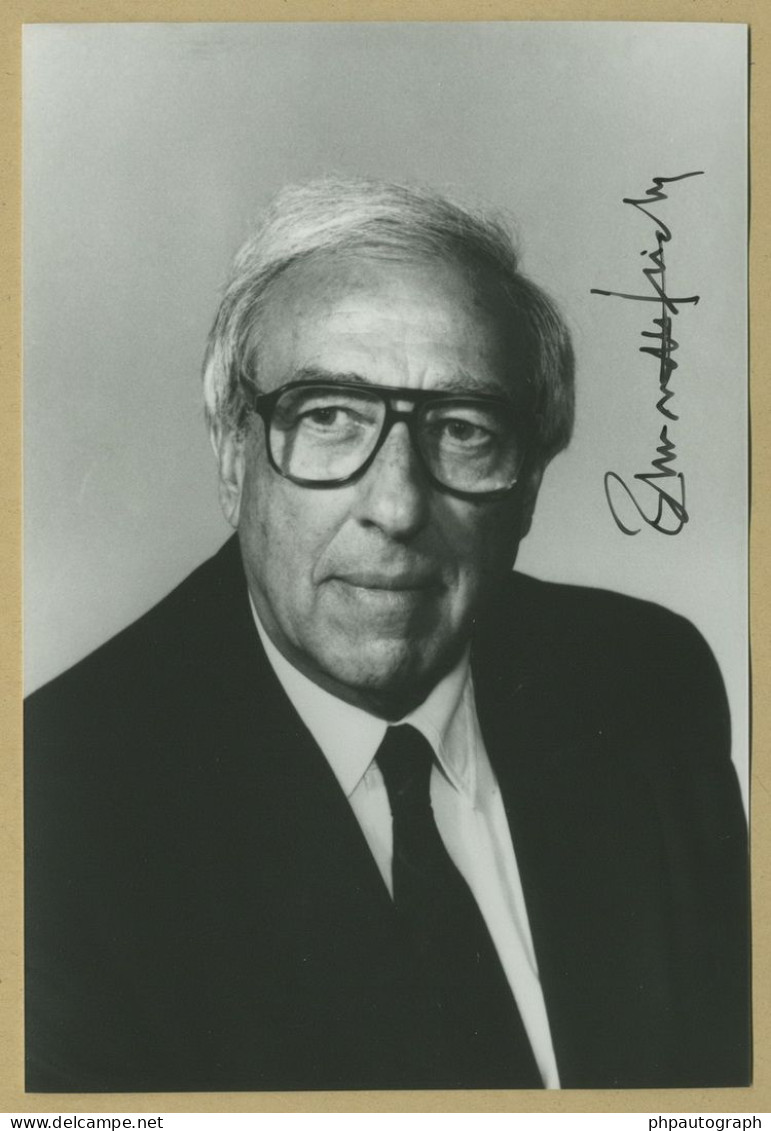 Edmond H. Fischer (1920-2021) - Biochemist - Signed Photo - 90s - Nobel Prize - Inventors & Scientists