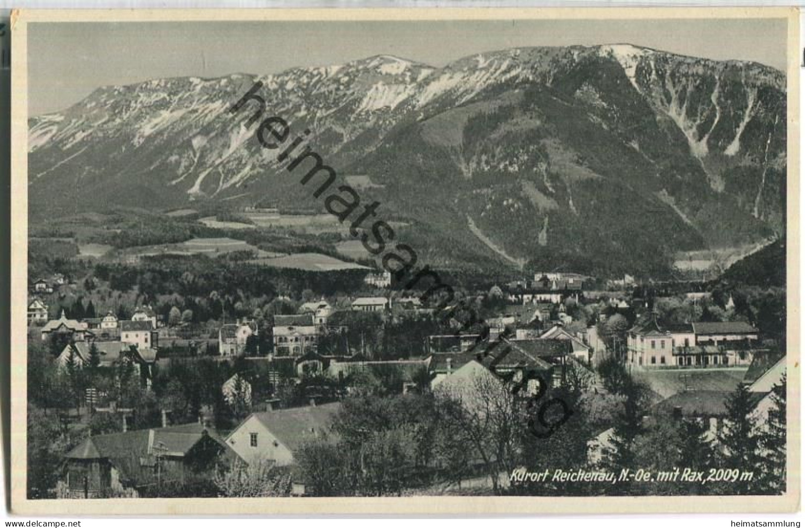 Reichenau Mit Rax - Verlag P. Ledermann Wien 1933 - Raxgebiet