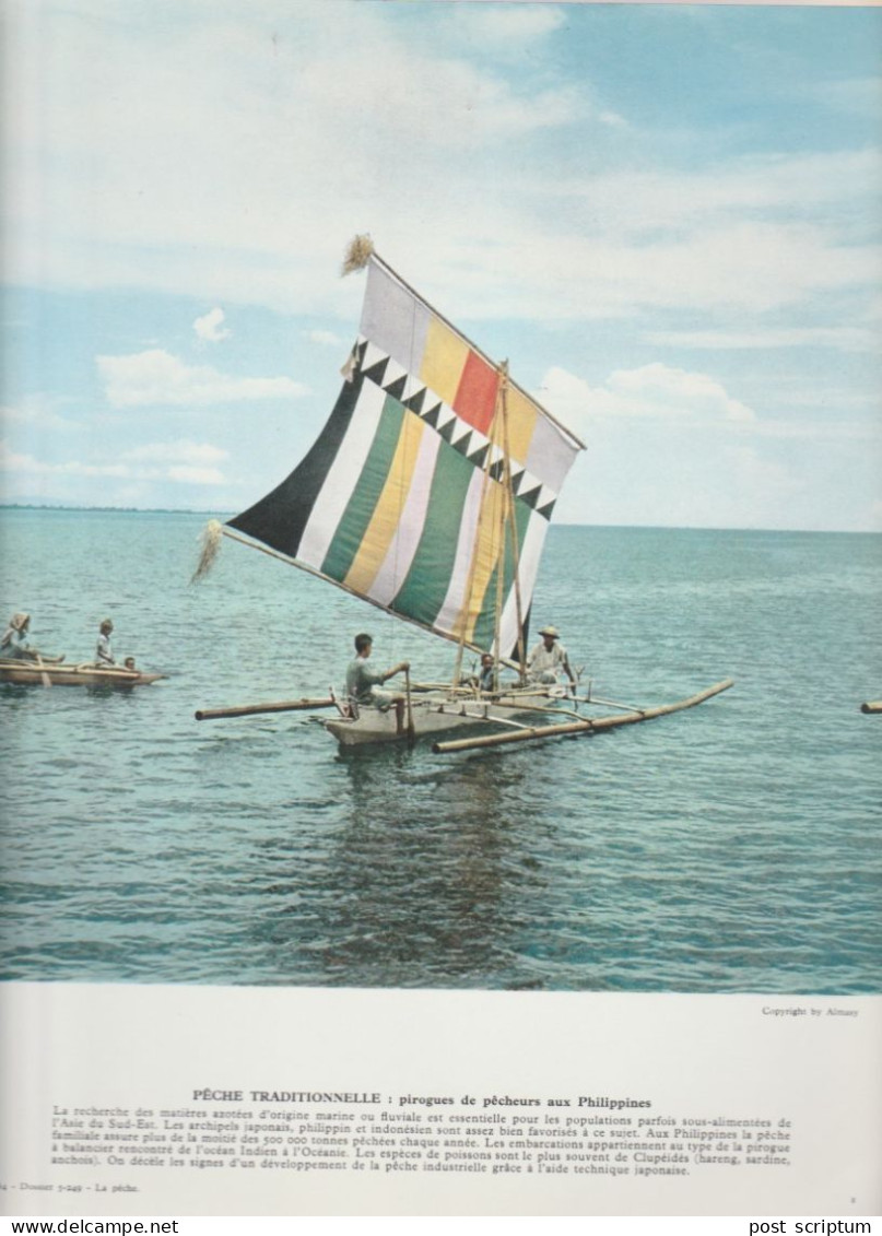 Photo  -  Reproduction -  Philippines -  Pêche Traditionnelle - Pirogue De Pêcheurs - Asien