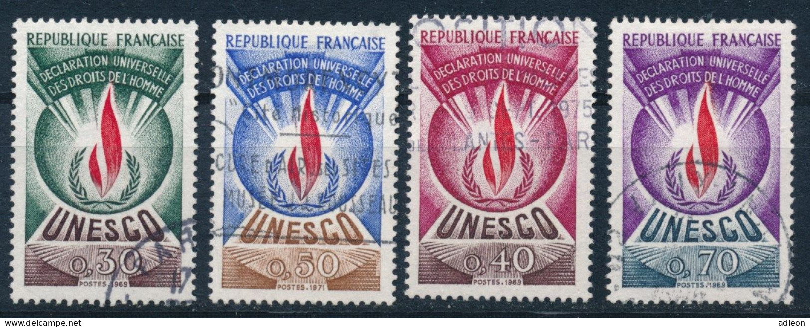 France - Service YT S39 -S 42 Obl. - Used