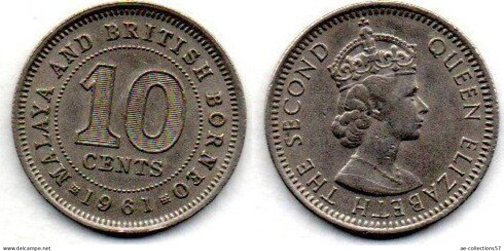 MA 25252  / Malaya 10 Cents 1961 TTB - Malesia