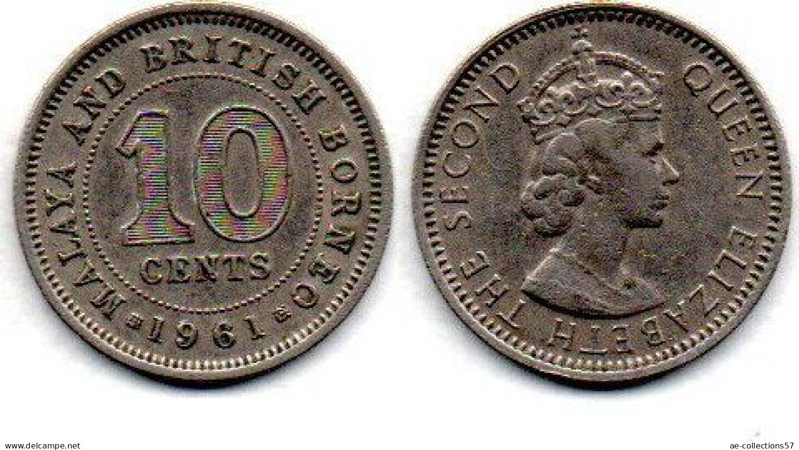 MA 25253  / Malaya 10 Cents 1961 TTB - Malesia