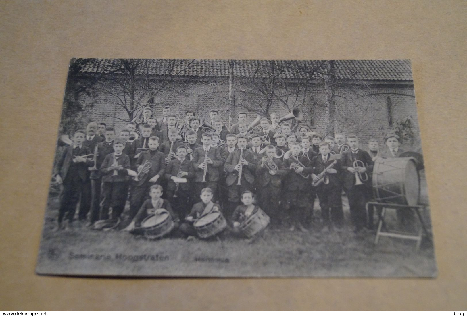 Hoogstraten, RARE Carte Photo Séminaire,1913,Harmonie,belle Carte Ancienne - Hoogstraten