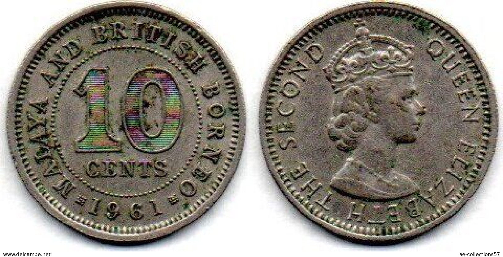 MA 25254  / Malaya 10 Cents 1961 TTB - Malaysie