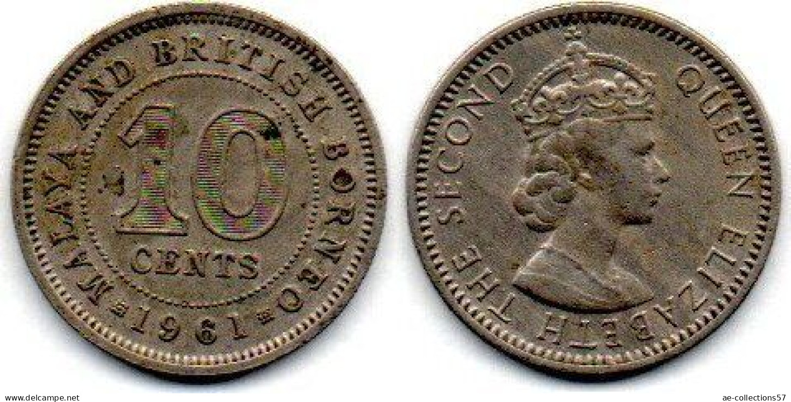 MA 25256  / Malaya 10 Cents 1961 TTB - Malesia