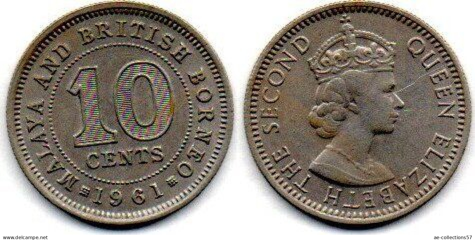 MA 25257  / Malaya 10 Cents 1961 TTB - Malaysie