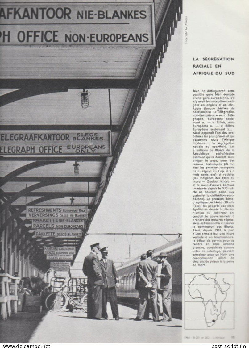 Photo  -  Reproduction -  Afrique - Afrique Du Sud - La Ségrégation Raciale -  Gare - Afrika