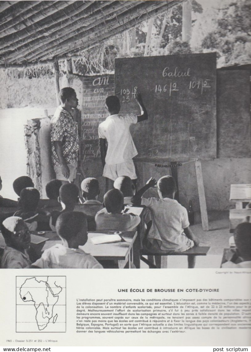 Photo  -  Reproduction -  Afrique - Côte D'Ivoire - Une école - Afrika