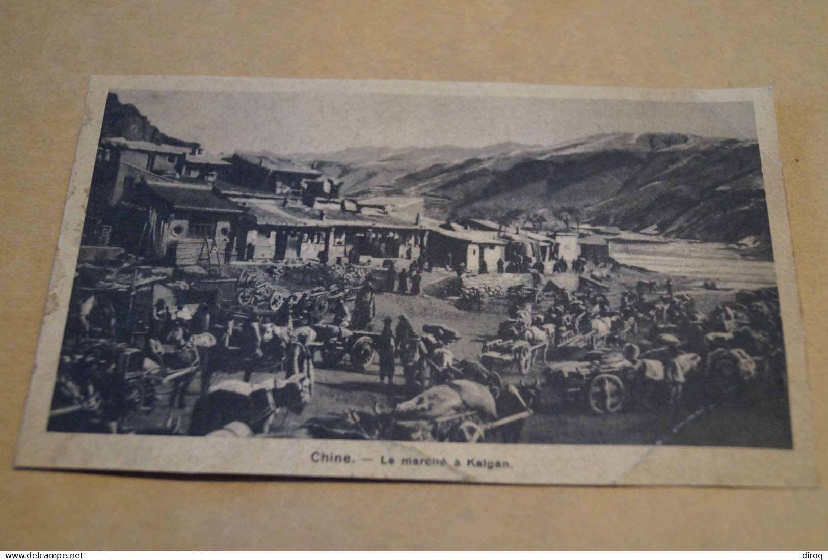 Chine,Chines,Le Marché De Kalgan,belle Carte Ancienne - Chine