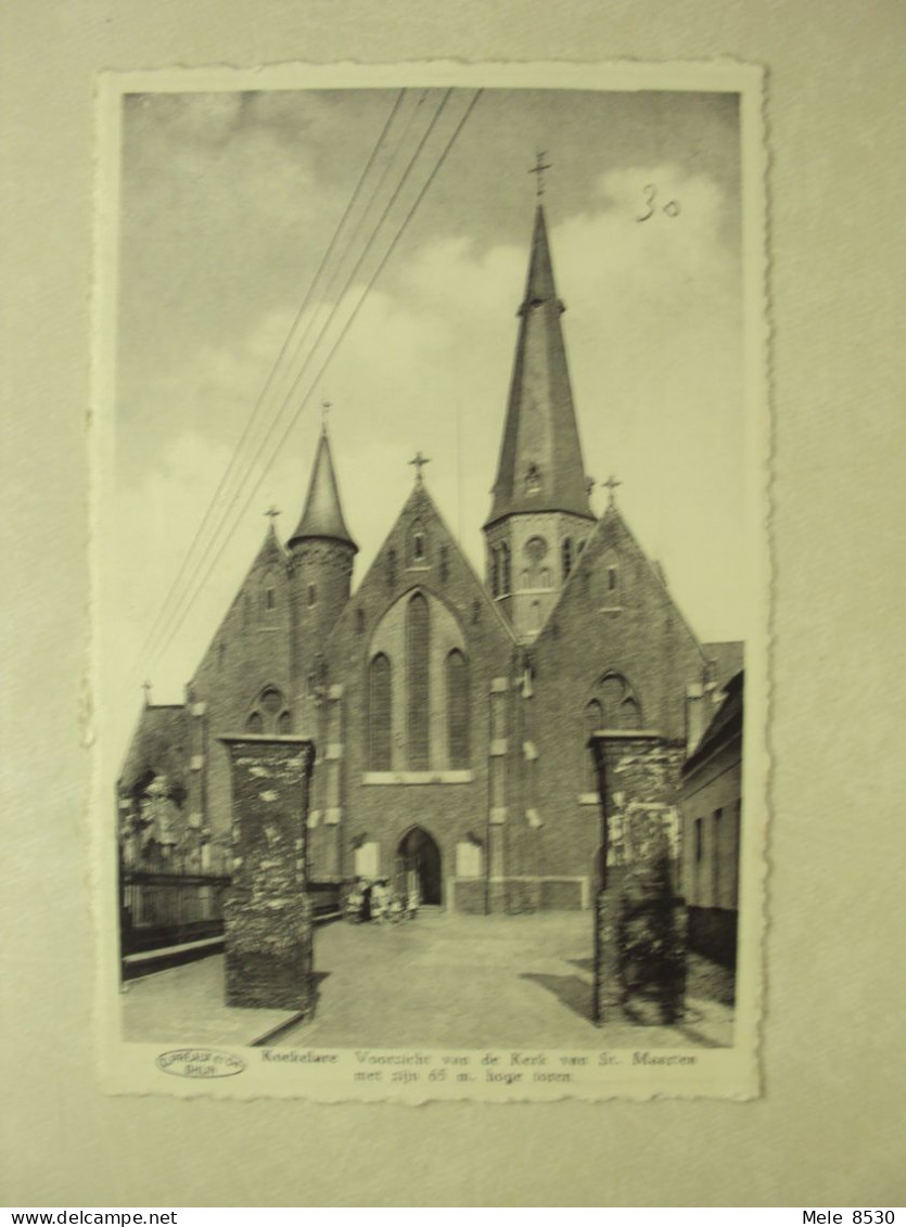 56994 - KOEKELARE - VOORZICHT VAN DE KERK VAN ST. MAARTEN - ZIE 2 FOTO'S - Koekelare