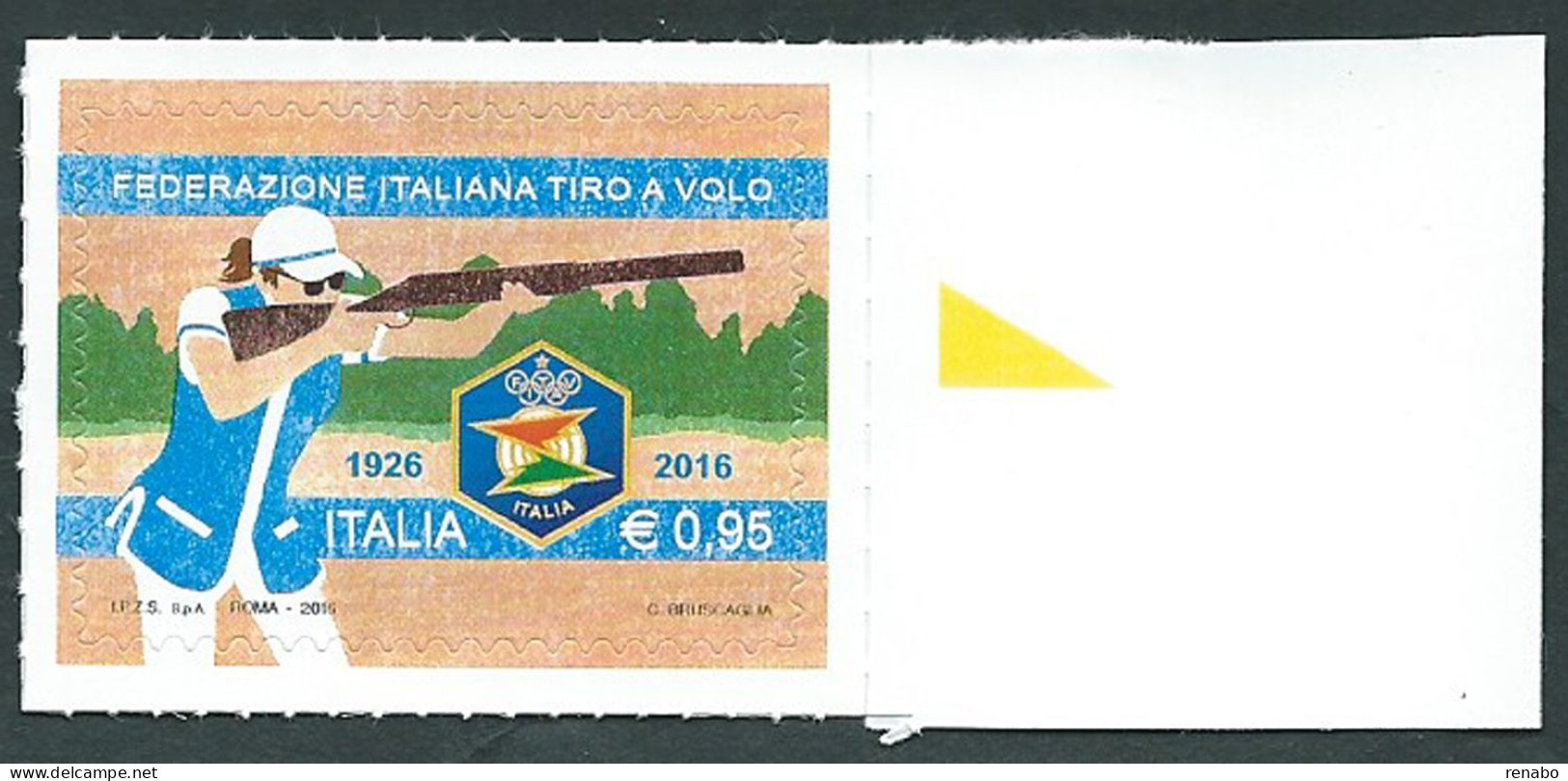 Italia, Italy, Italie, Italien 2016; Federazione Italiana Tiro A Volo, 90° Anniversario, Bordo - Tir (Armes)