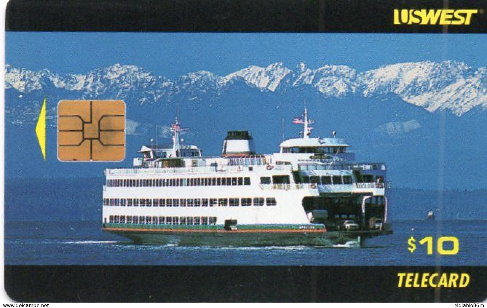 UNITED STATES - CHIP CARD - U.S. WEST - STATE FERRY BOAT - Cartes à Puce