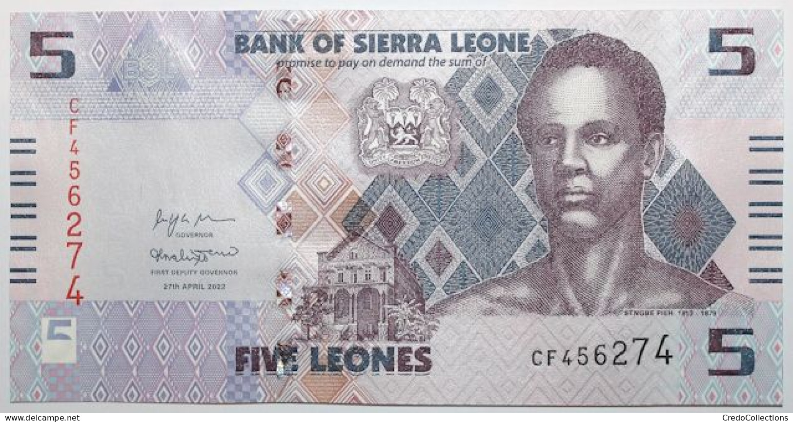 Sierra Leone - 5 Leones - 2022 - PICK 36 - NEUF - Sierra Leona