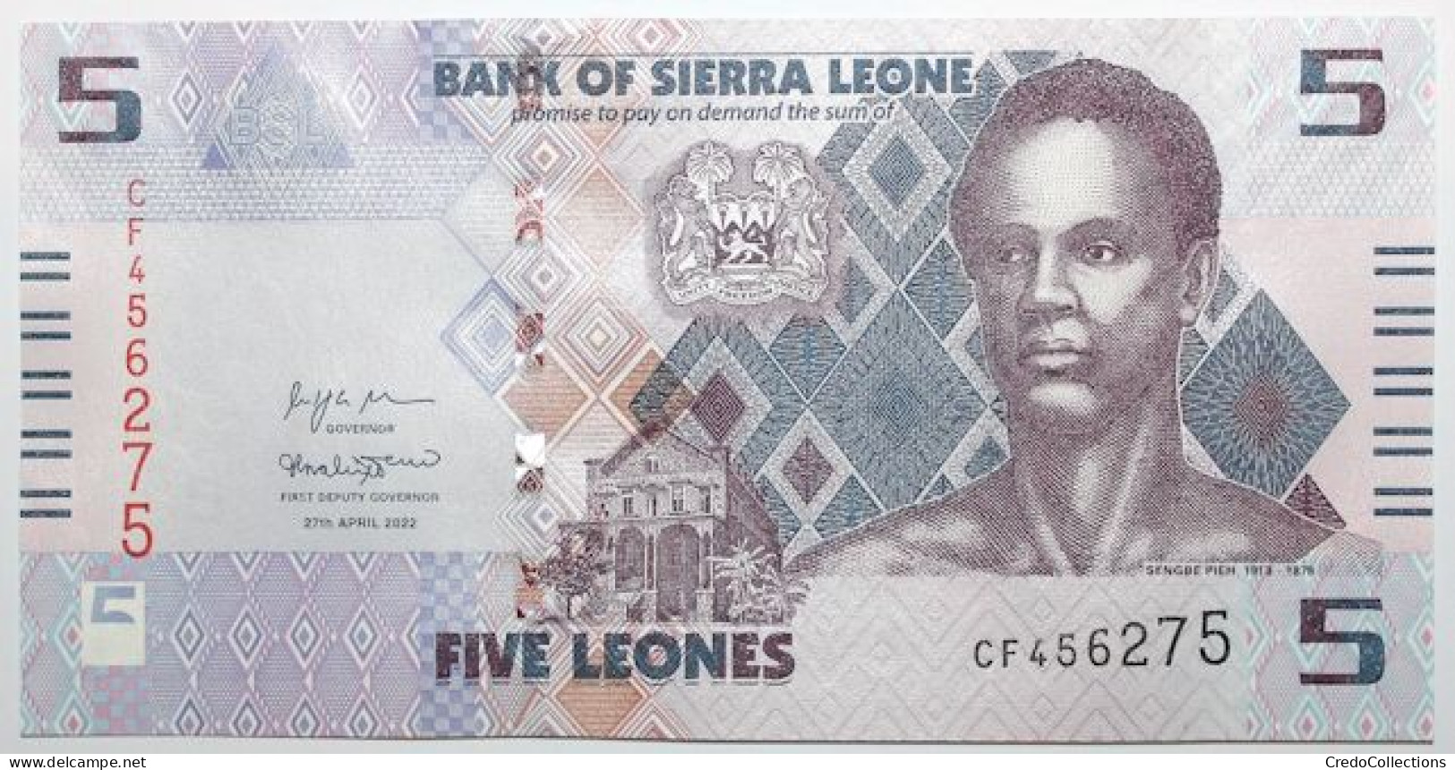 Sierra Leone - 5 Leones - 2022 - PICK 36 - NEUF - Sierra Leone
